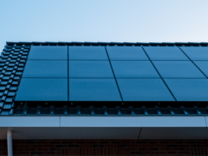 Innovative solar roofing panels on a San Juan Bautista home